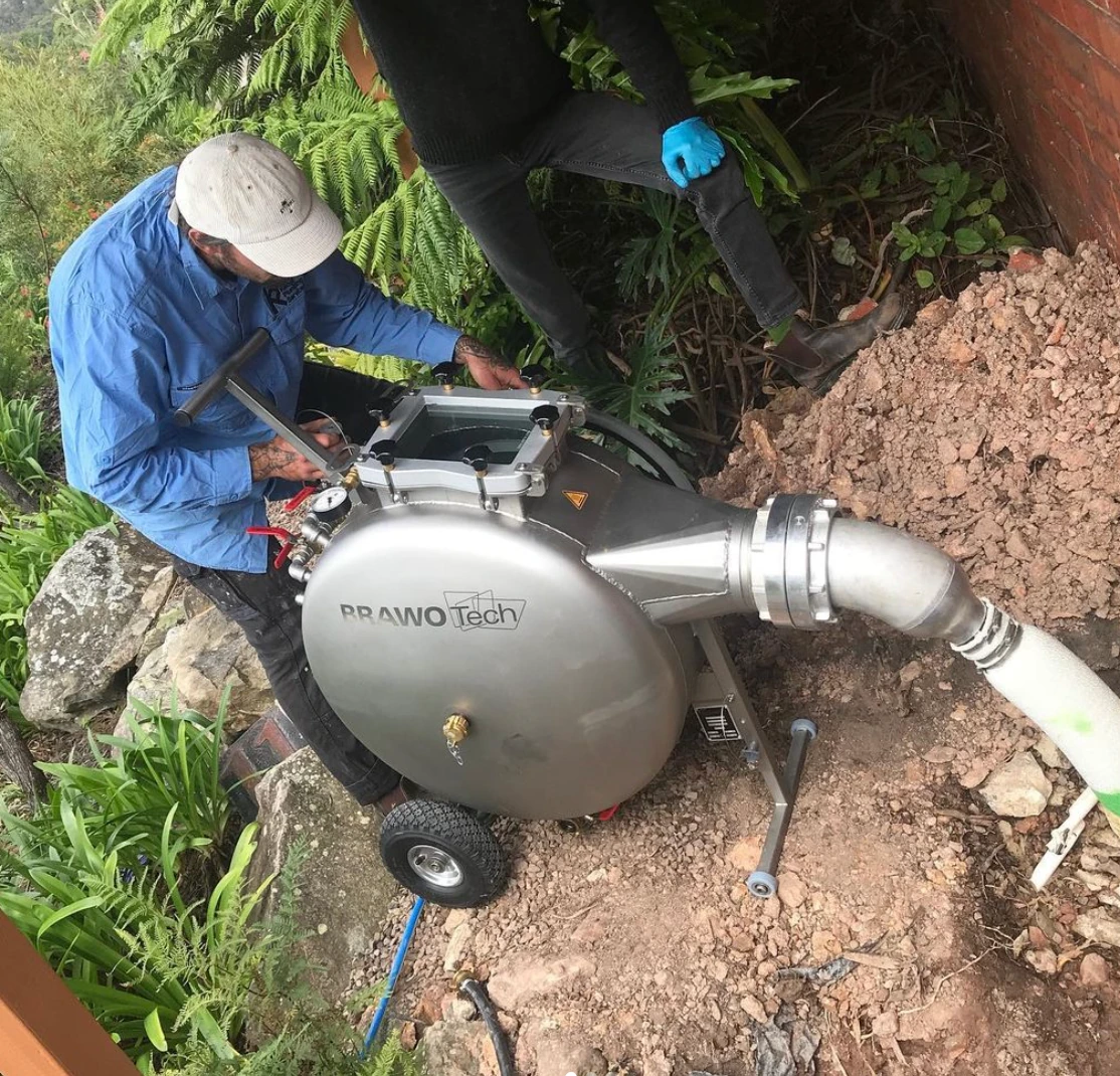 Jindabyne plumbers relining a broken pipe at a client's home